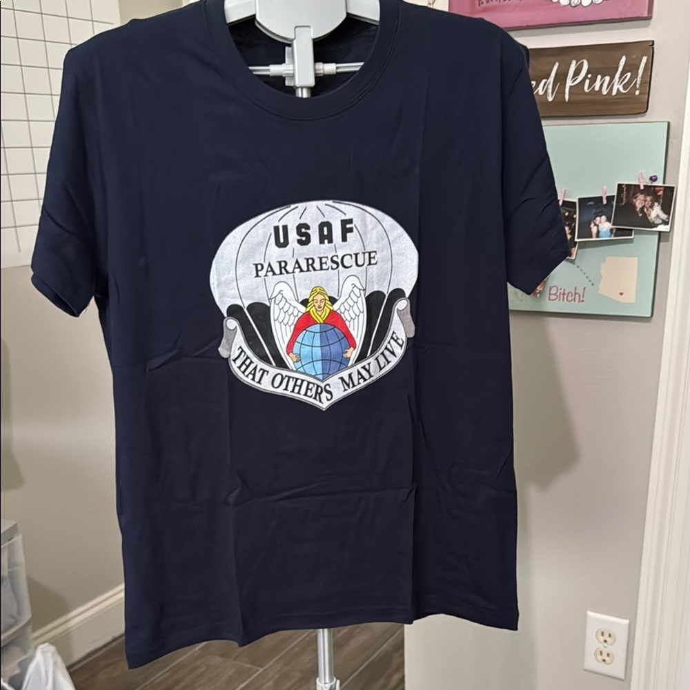 USAF Pararecue Navy T-Shirt
